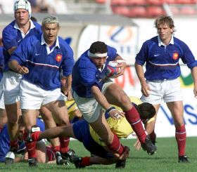 Le capitaine de l'�quipe de France : Wloch qui va foirer un pourtant joli d�part au ras